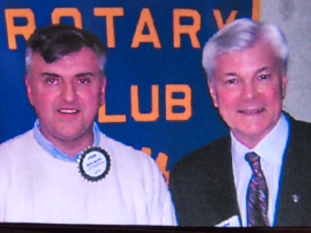 Steve Newvine and Don Alhart who marks 50 years on the air at WHAM-TV in Rochester, NY. Photo: Newvine Personal Collection