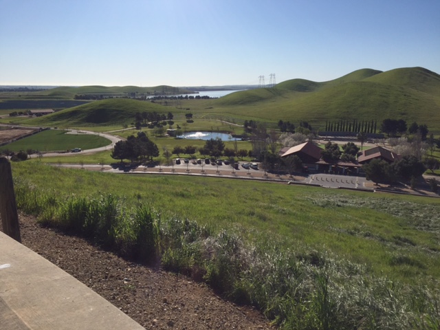 The highest peak in the San Joaquin Valley National Cemetery offers a wide vista of the Valley. Picture: Steve Newvine