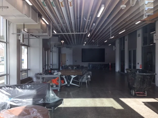 Open space will greet the visitor to the UC Merced Downtown Campus Center. Photo- Steve Newvine