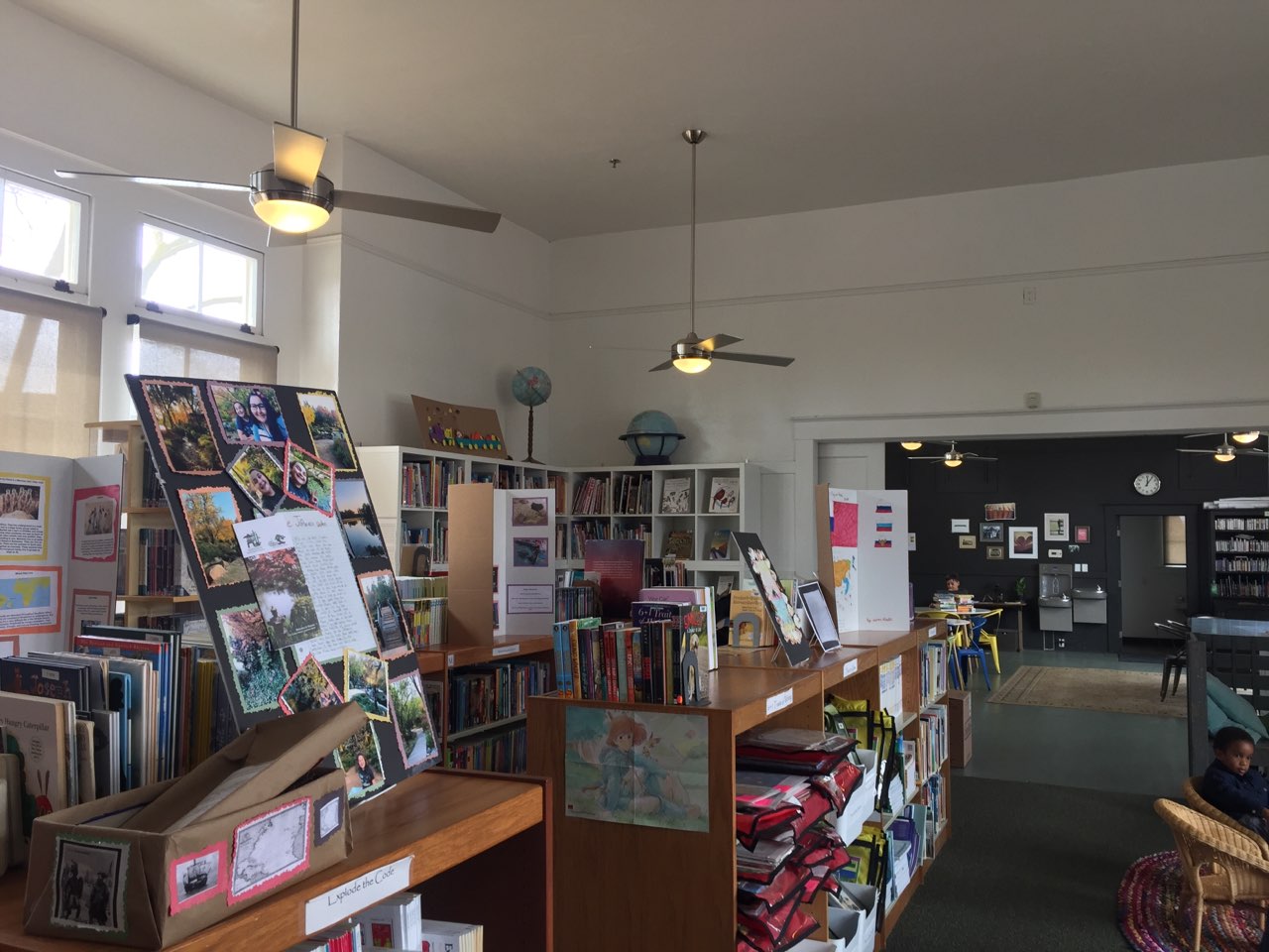 The former Venice School is now a library that supports the enrichment activities for the Eleanor Roosevelt Learning Center. Photo- Steve Newvine