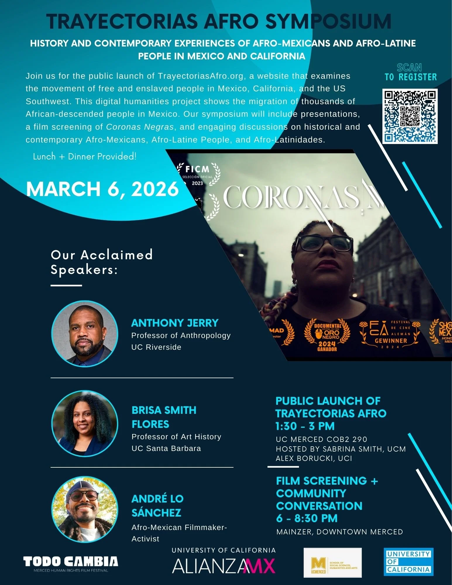 Trayectorias Afro Symposium and Coronas Negras Film Screening