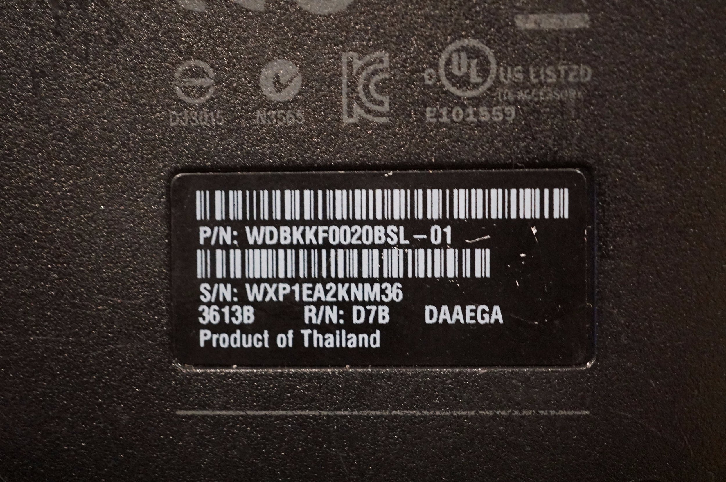 WDBKKF0020BSL-01 2TB WD My Passport Data Recovery 