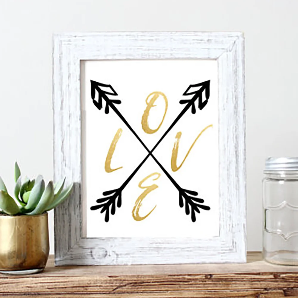 Love Gold Foil Print