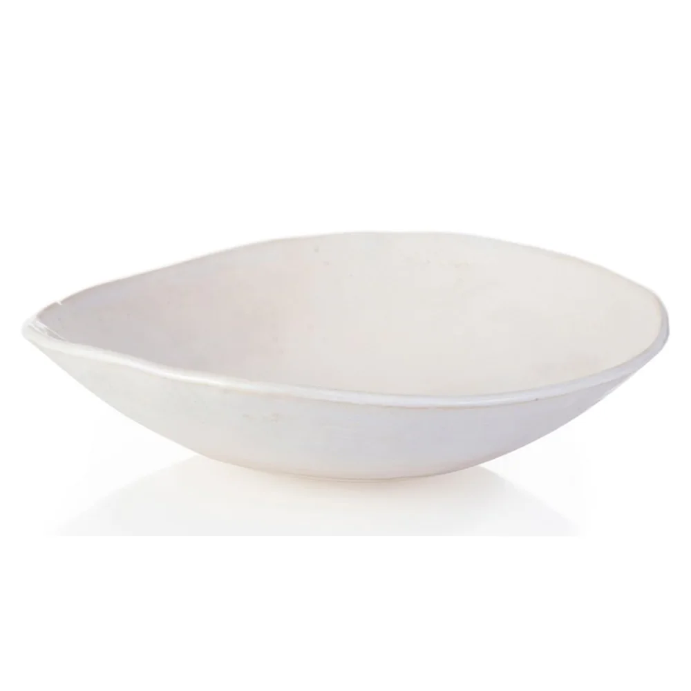 Handmade White Fruit Bowl