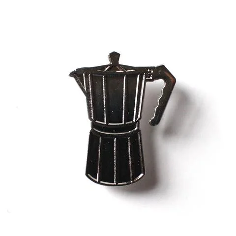 Greca (Coffee Maker) Silver Pin