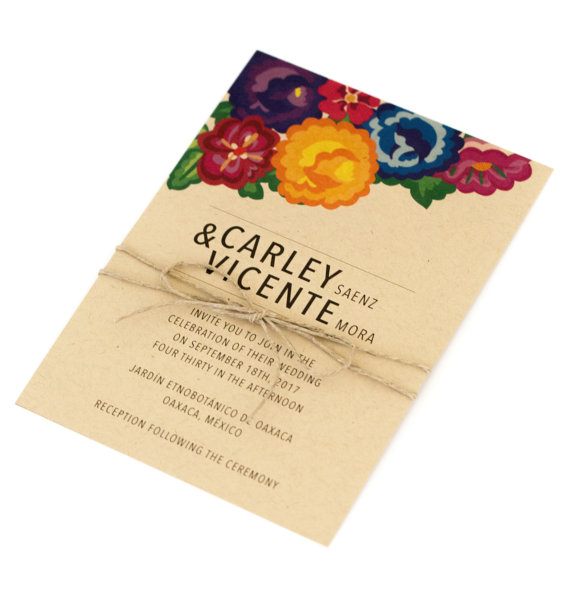 JPstationery Floral Wedding Invite // $3.75