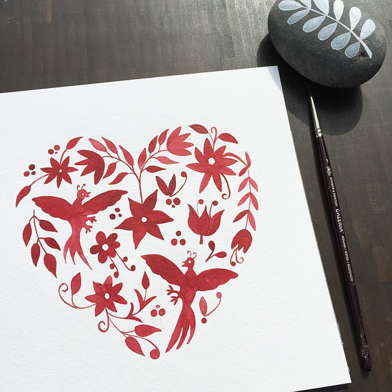C laudiaCalderas Otomi Heart $20.00