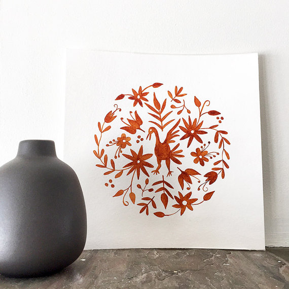 C laudiaCalderas Otomí inspired mandala // $20.00