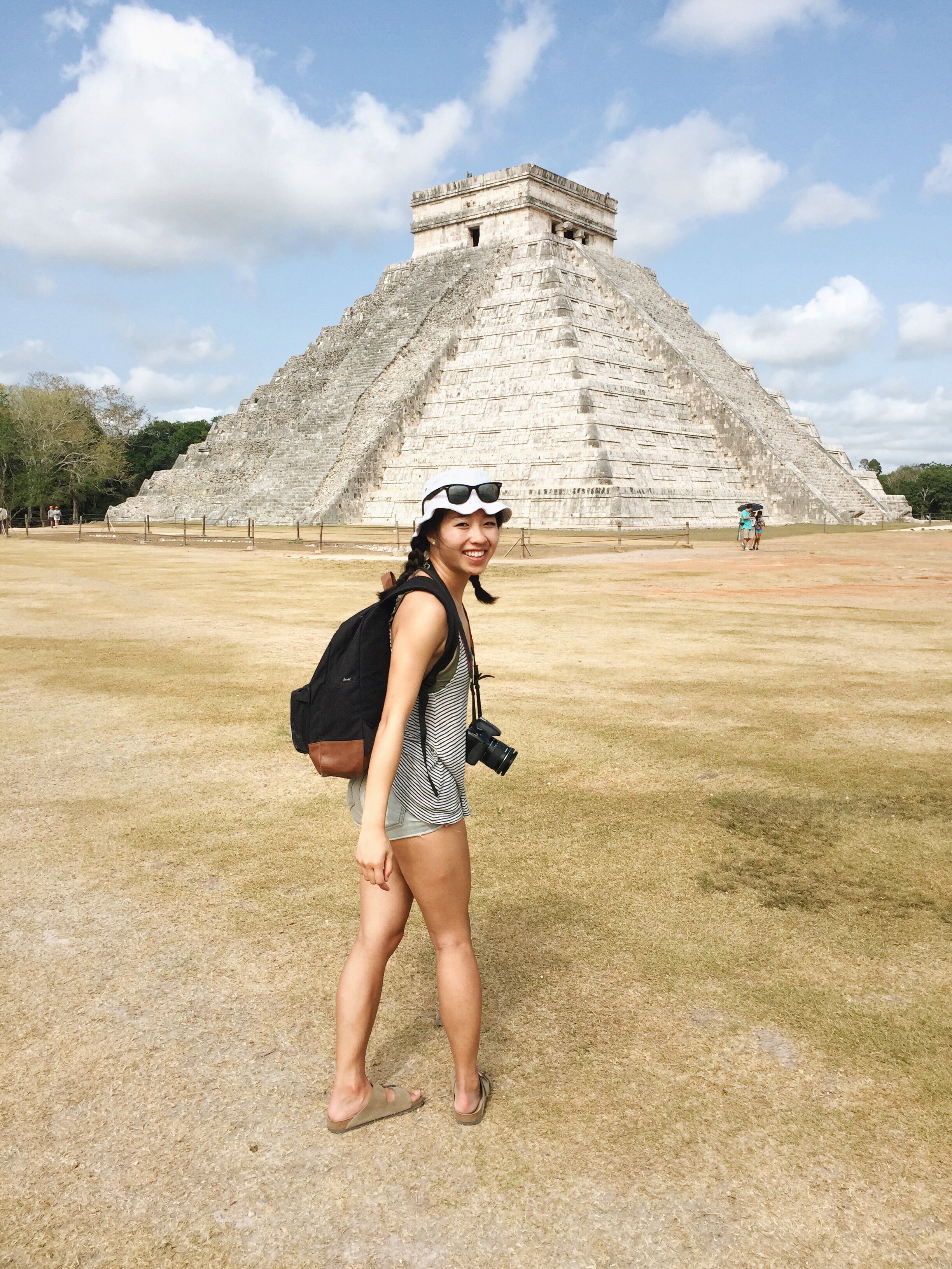 Pictured: Natalie visiting the Chichen Itza ruins. 