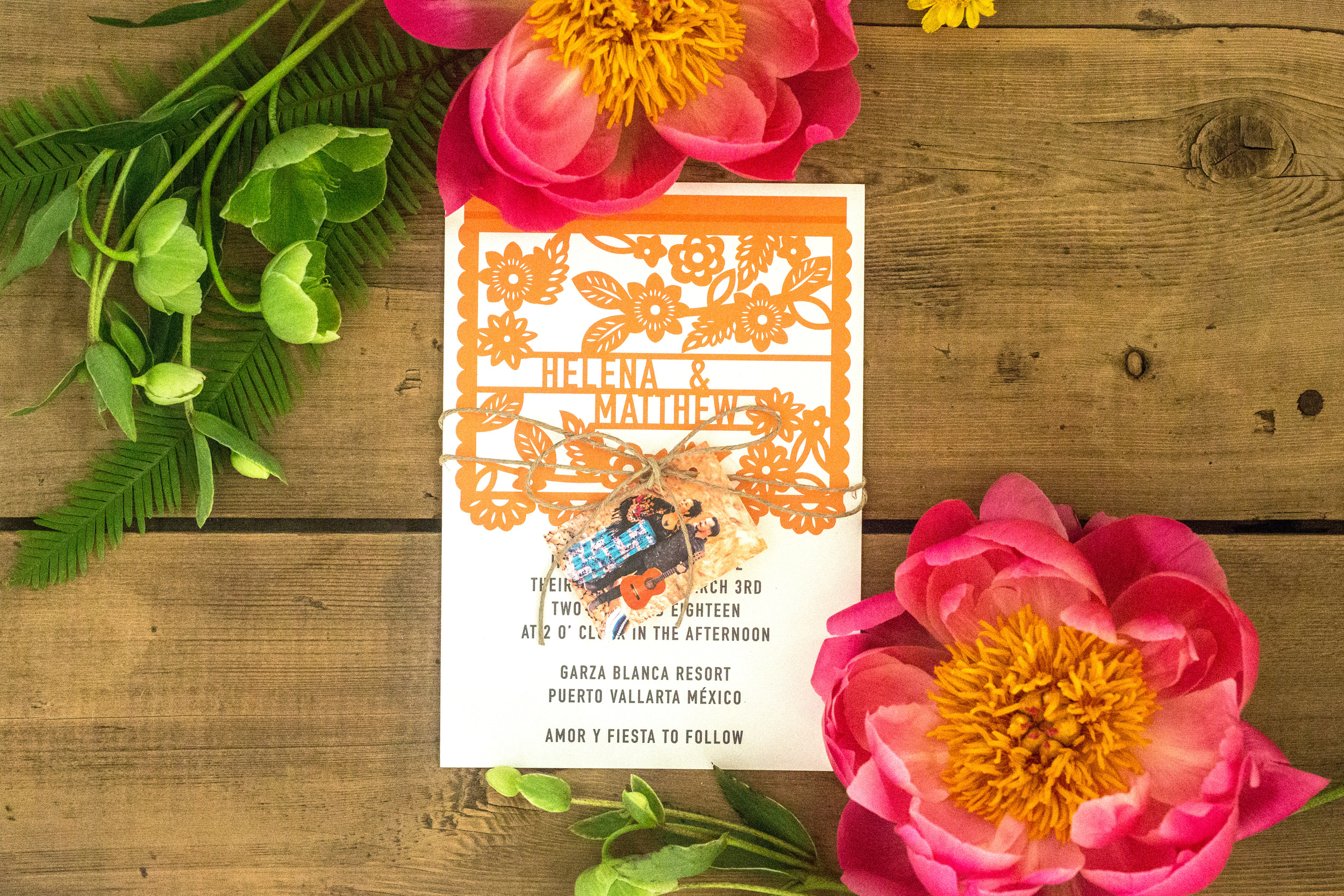 JPstationery Papel Picado Wedding Invitation// $4.50