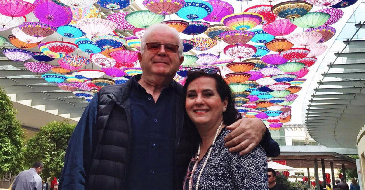 Luisa's parents Joaquin (l) and Luz Elena (r) shopping in Mexico City. (Photo Courtesy: mesachicparties.com )