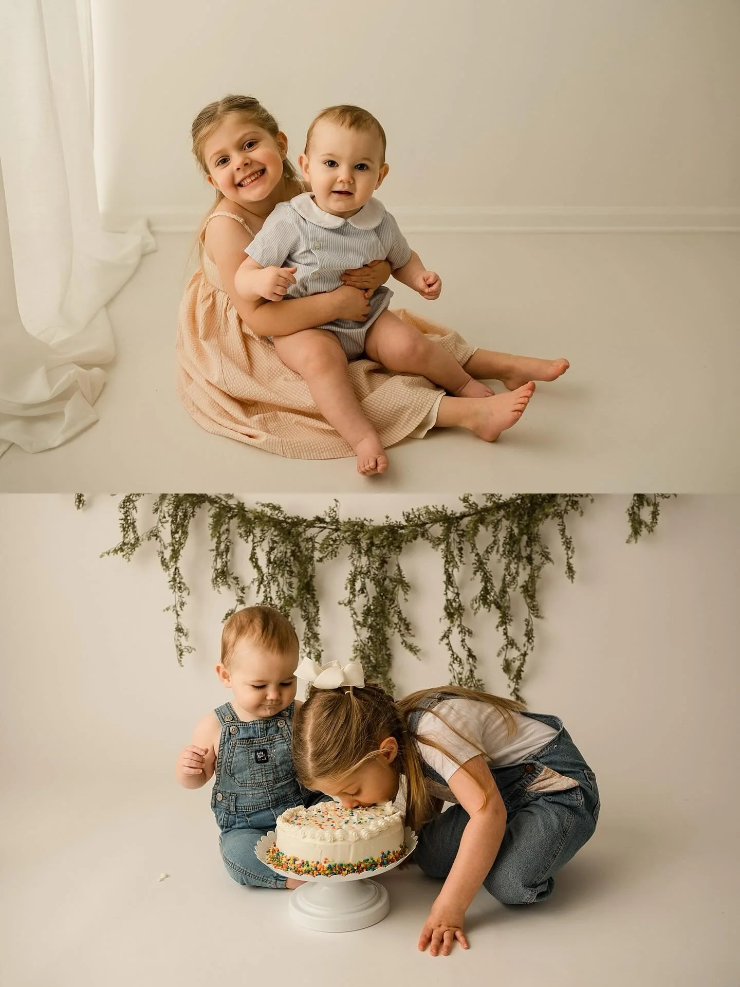 Celebrating brother&rsquo;s big #1 today and big sister was there for ALL of it 😍 #kellymartinphotography #zionsvillephotographystudio  #indianapolisfamilyphotographer zionsvillefamilyphotographer