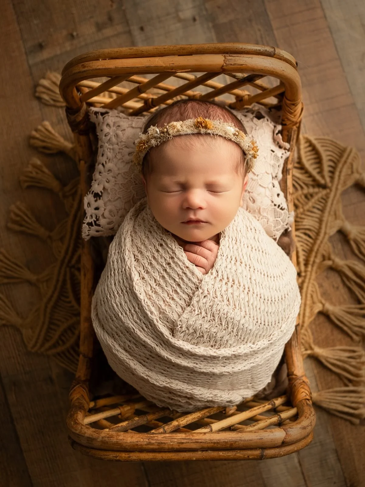 Love all the textures and Bohemian feel of this set.  This girl was a carbon copy of her sister (except for being 2 lbs heavier) that I photographed a couple years ago #Kellymartinphotography #indianapolisnewbornphotographer #zionsvillenewbornphotogr