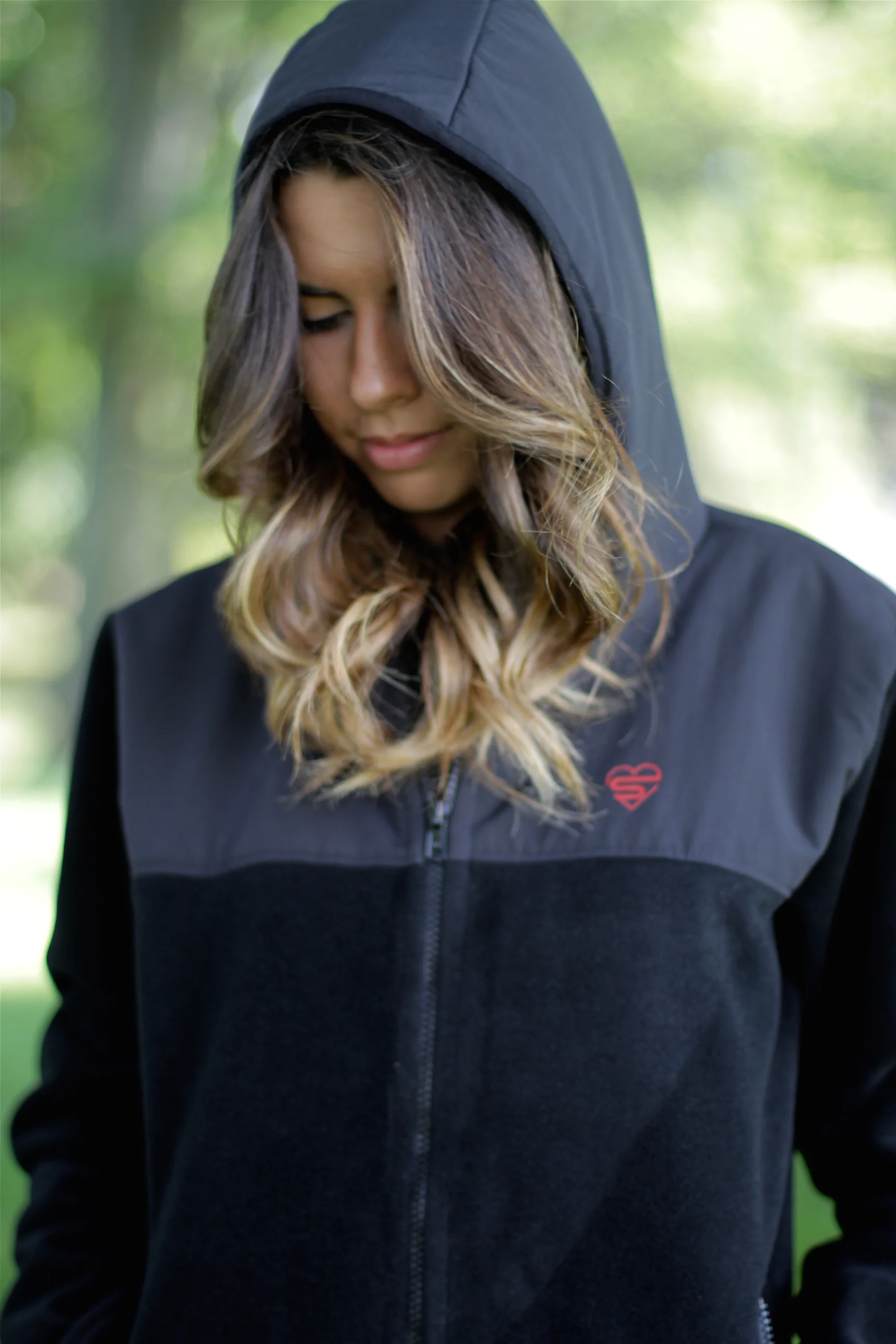 WOMEN'S POLAR FLEECE HOODED JACKET 