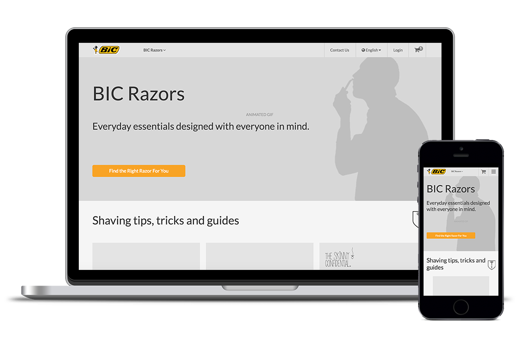 Wireframe - Homepage