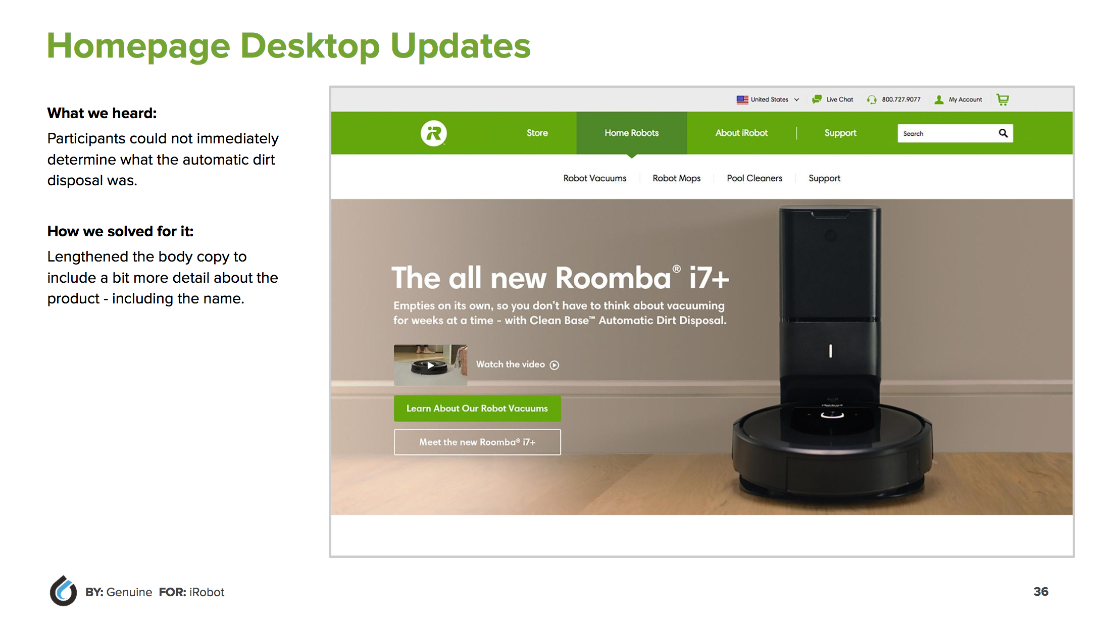 Design Updates - Homepage (Desktop)