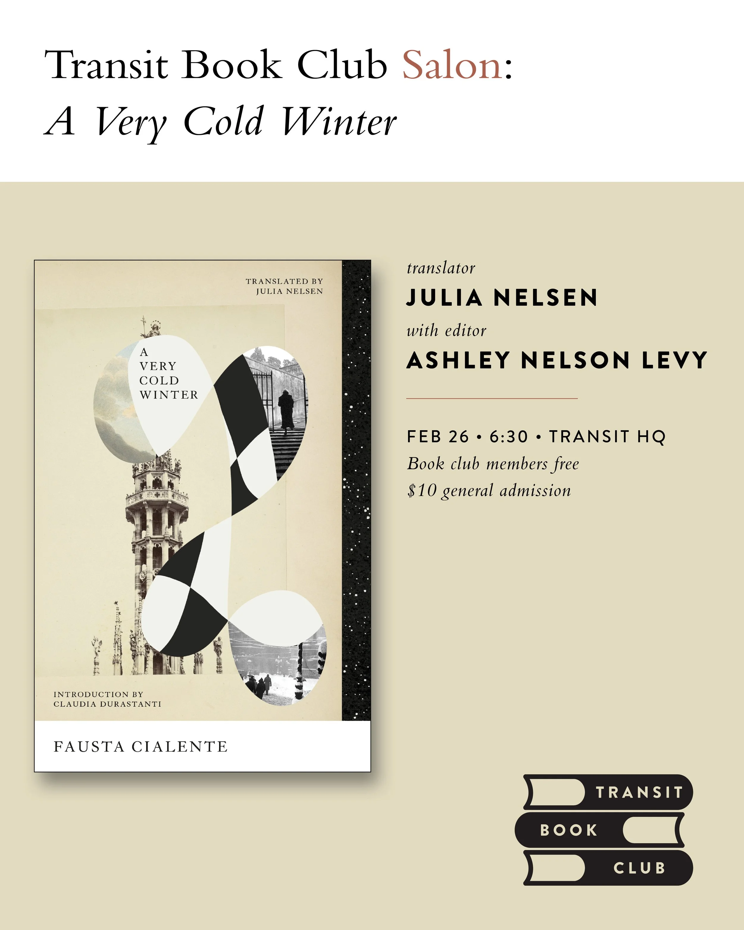 Transit Book Club Salon: A Very Cold Winter
