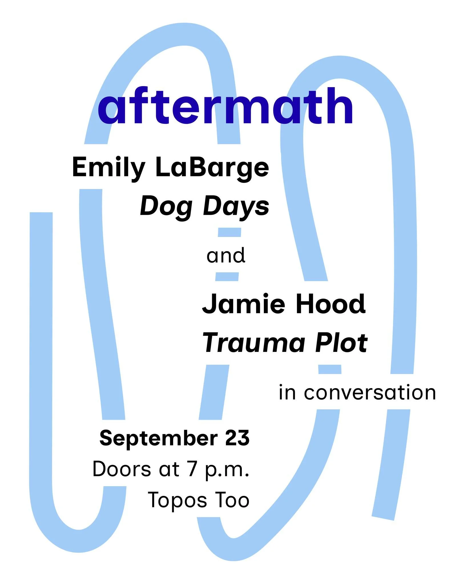 NYC: Emily LaBarge in conversation with Jamie Hood at Topos Too