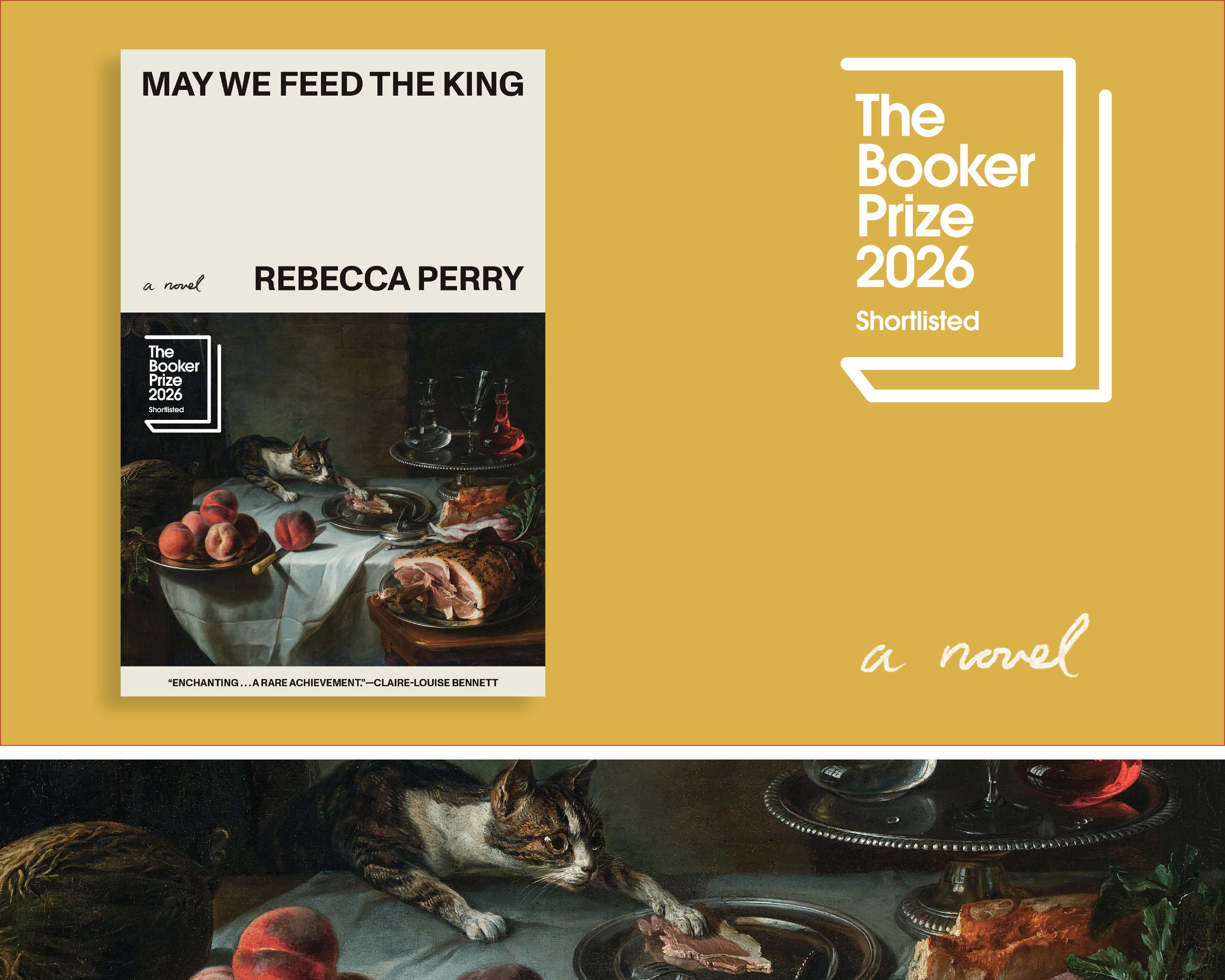 Rebecca Perry's "May We Feed the King" shortlisted for the 2026 Booker Prize