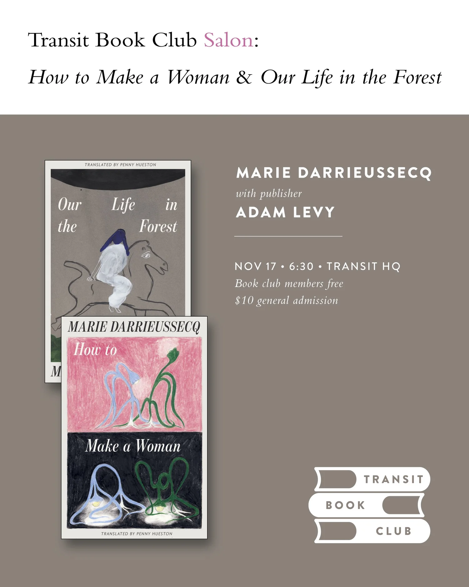 Create Salon Transit Books โ Transit Book Club Salon: