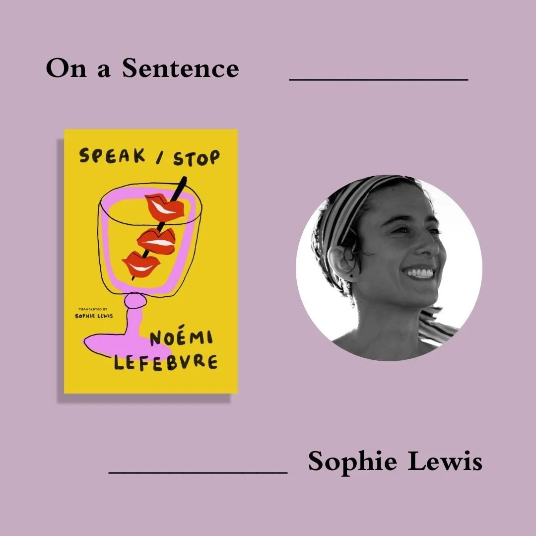 Transit Books — On a Sentence from "Speak / Stop"