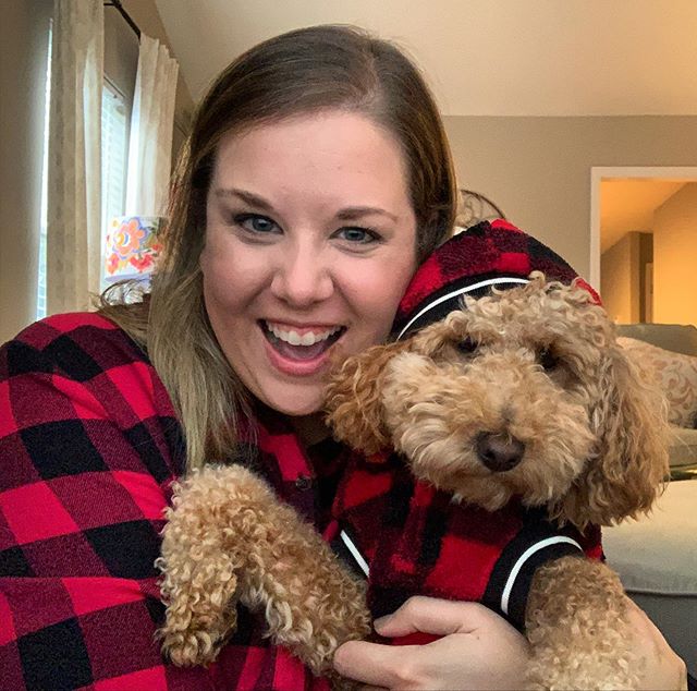 Christmas card pictures or Halloween twinning? Hard to say. Here&rsquo;s to any excuse to match the dog. Happy Halloween! 🎃🎃