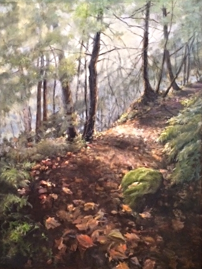 "Trail to the Cave" Oil 36" x 48"
