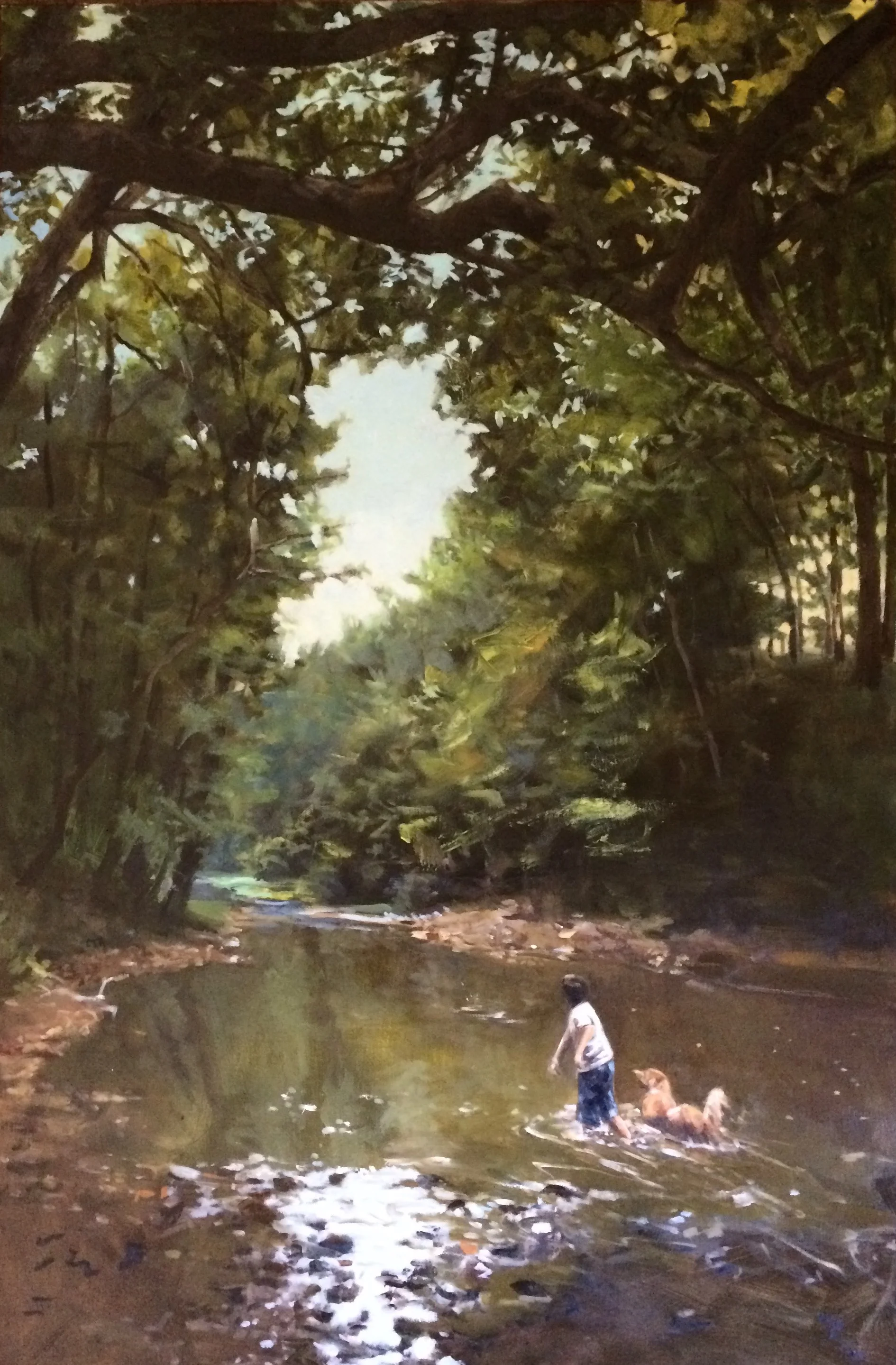 My painting called "The Dog and her Boy' won Best of Show at The Arts Castles' Arts Affair this week. One hundred and five artists participated so I am very proud to be selected for this honor.