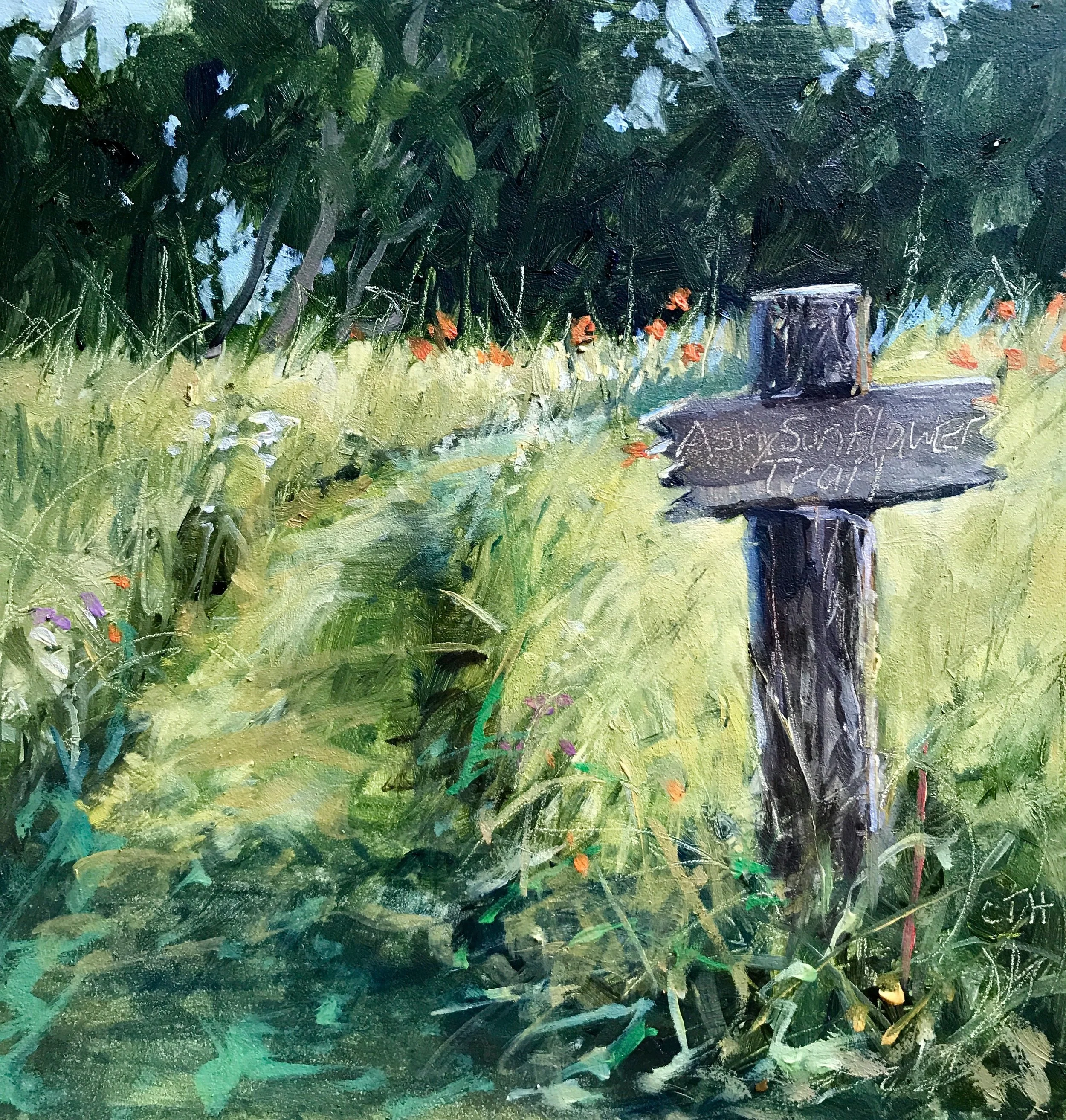 Carolyn Heffelfinger Trailhead 5%22x5%22 oil on board.jpg