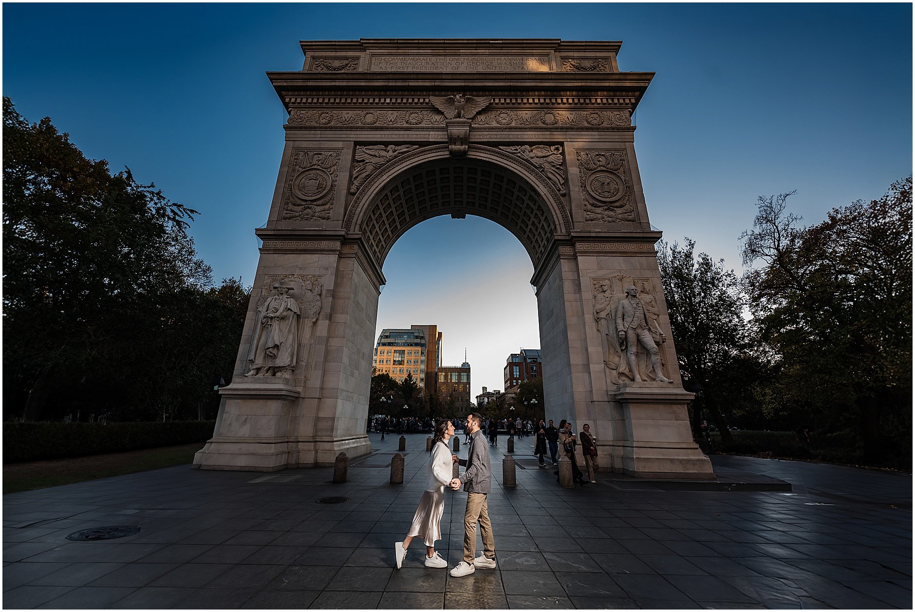 Timeless engagement photos in New York City