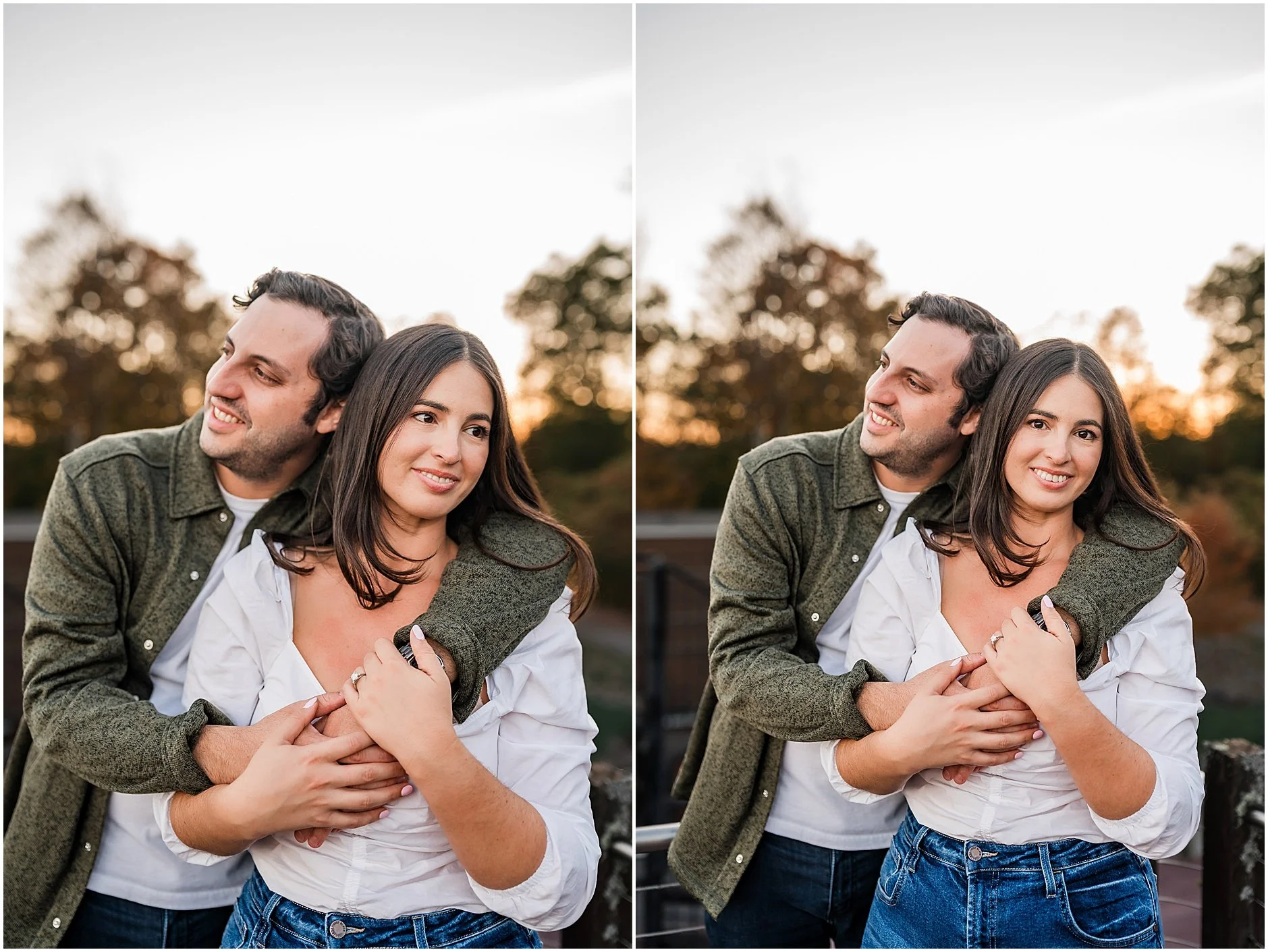 Natural and candid Cooperstown NY engagement photography  Timeless fall engagement session in downtown Cooperstown
