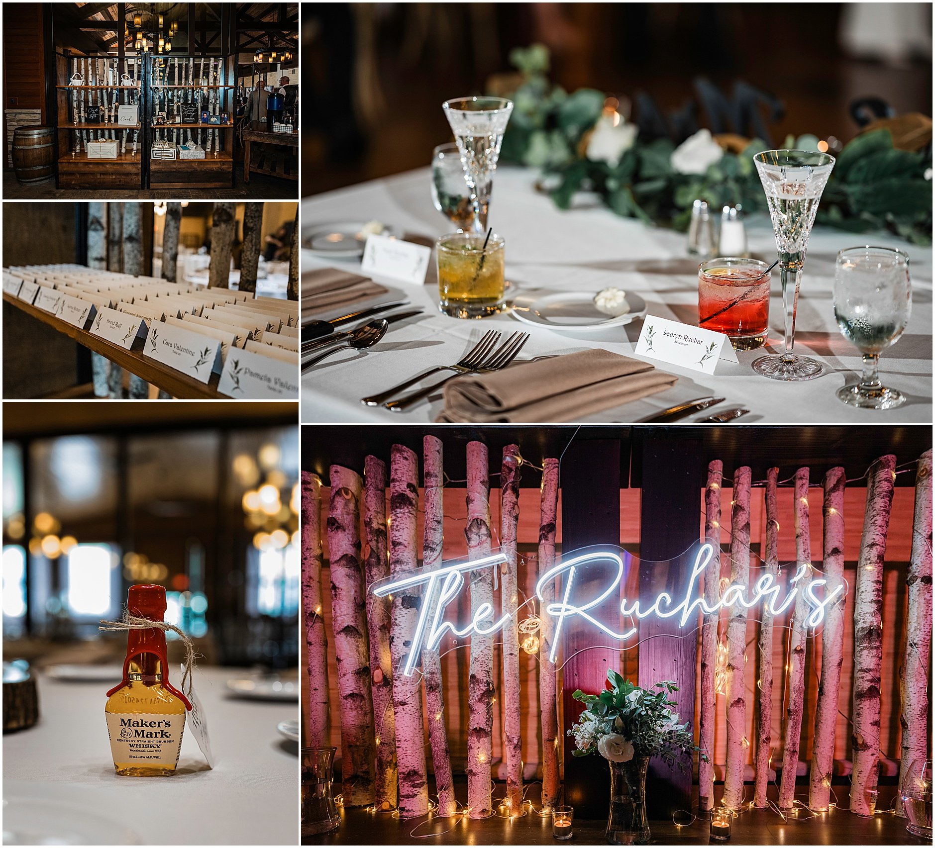 Detail shots during a wedding reception in Upstate New York.