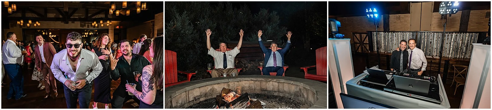 Images of a Catskill New York wedding receiption.