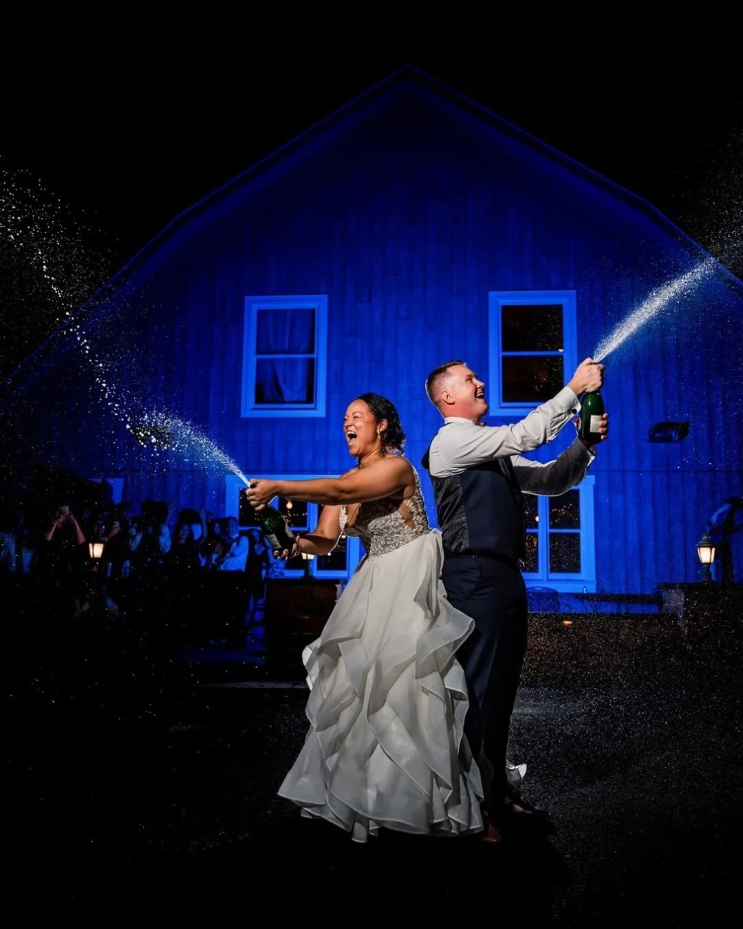 I love a quick dramatic lighting setup before I set off for the night.

Sometimes it&rsquo;s just the newly married couple.
Sometimes it&rsquo;s the whole wedding party.
And sometimes&hellip; everyone&rsquo;s too busy dancing their heads off (which i