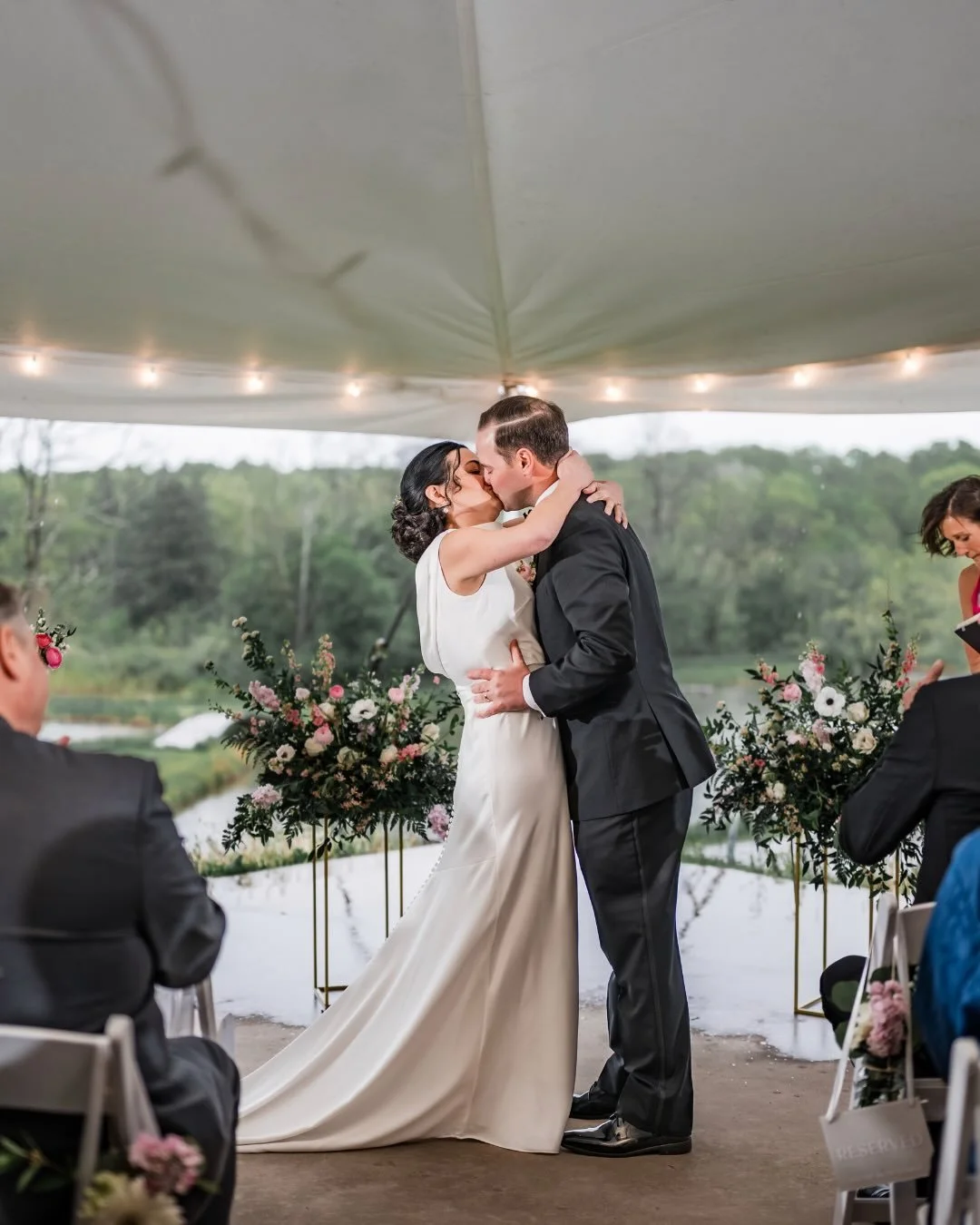 I had the most wonderful wedding this weekend! Elisabeth and Ryan tied the knot, and despite the steady rain, it was such a beautiful and heartfelt day and one of the most fun receptions! 
 I have so much more to share, but here&rsquo;s a little snea