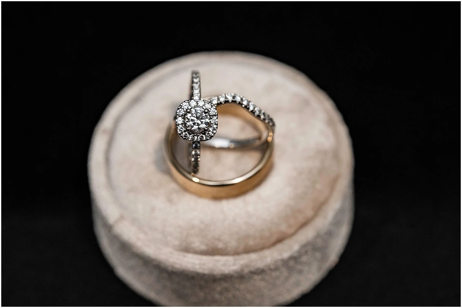 Macro ring shot at a spring wedding in the Catskills, NY