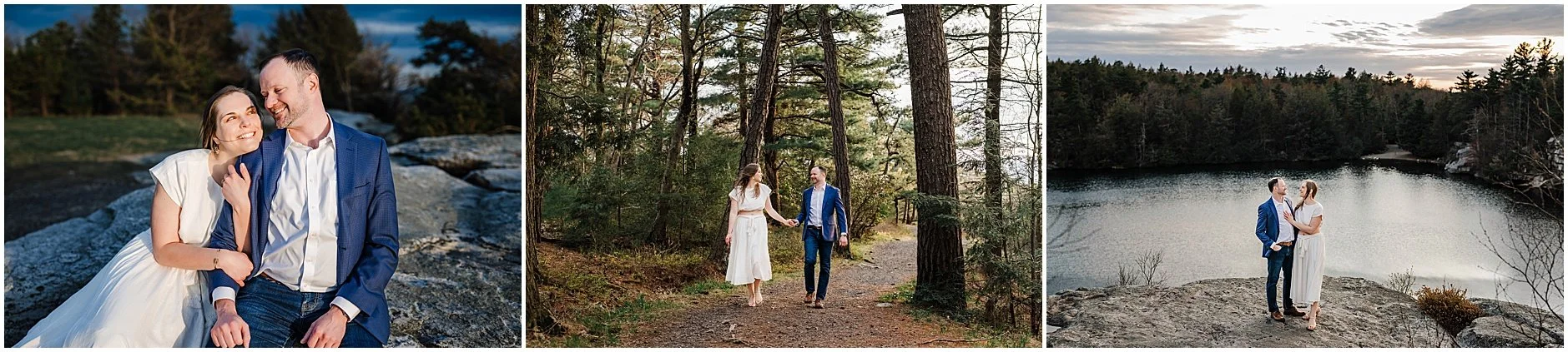 Natural candid engagement photography in Hudson Valley NY