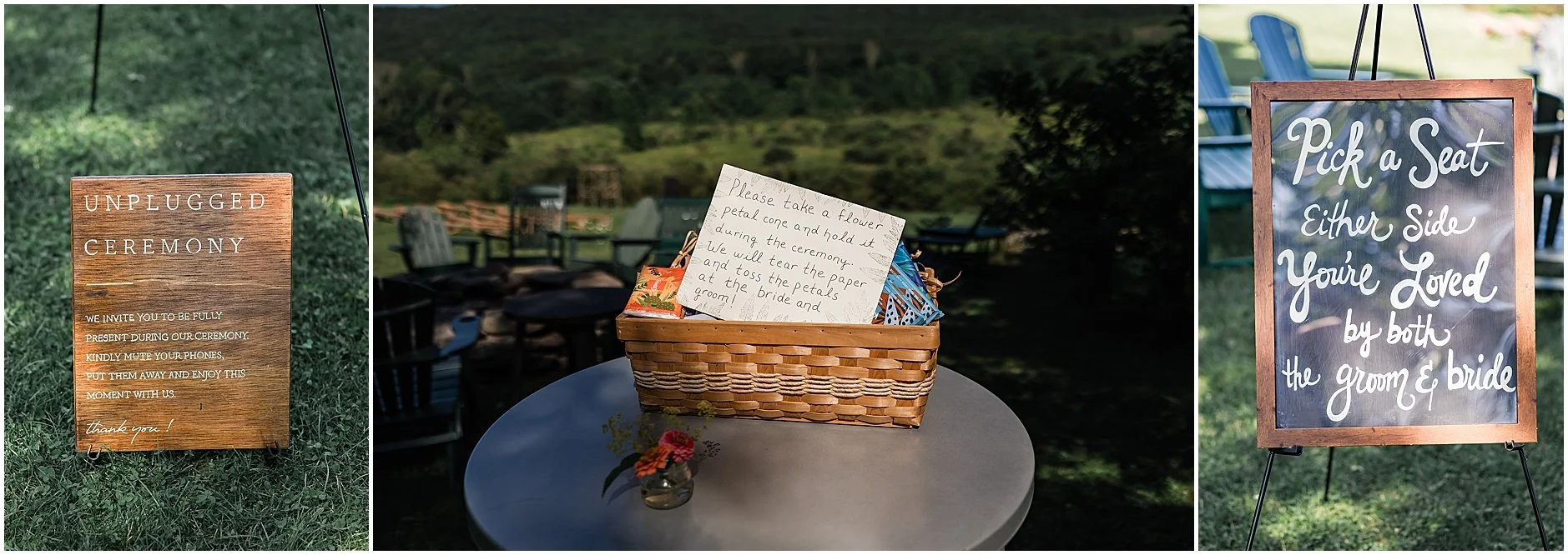 Wedding details at The Inn at West Settlement in Upstate New York