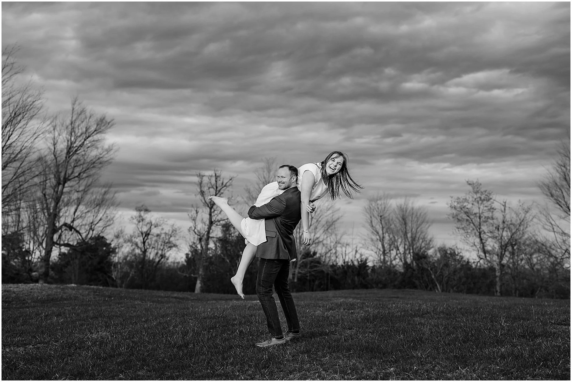 Candid, fun-loving engagement photos in the Hudson Valley