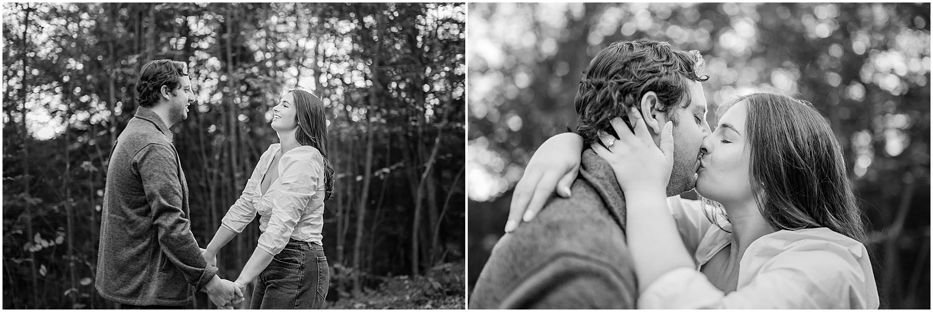 Timeless fall engagement session in downtown Cooperstown