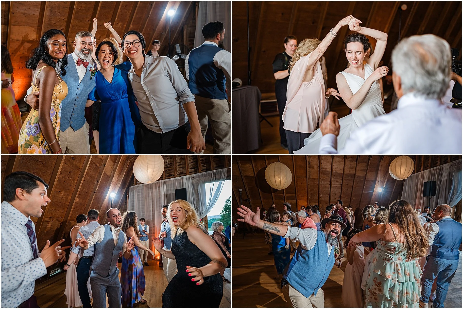 Candid dancing moments at The Inn at West Settlement
