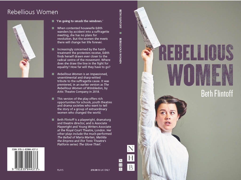 Publication Day! 
An ordinary housewife is radicalised by a group of suffragettes after stumbling into a meeting in Wimbledon in 1909. 

Thank you so much @nickhernbooks for your faith in this play.
And thanks to  @attictheatreco @stahschool @therapy