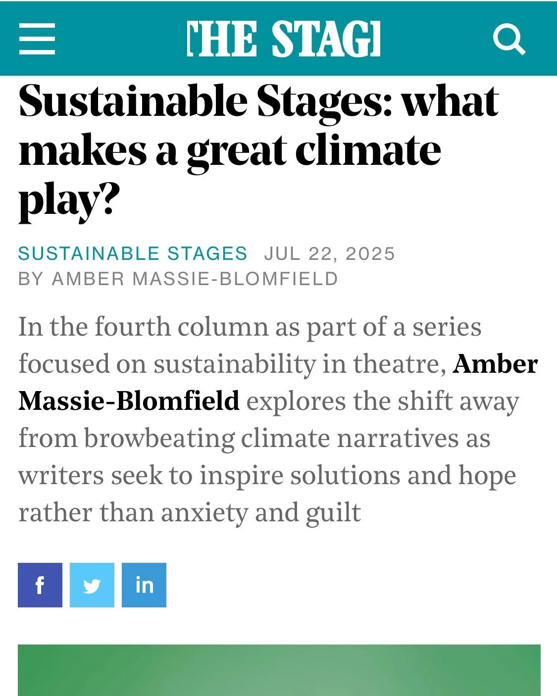 I hadn't heard the term 'Thrutopia' but thrilled to find out I have written one 😃 

Back in 2019 I was commissioned by the wonderful @beckyburchell22 to adapt Jonathon Porritt's book The World We Made, which imagined a world in which we have success