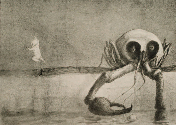 Alfred Kubin: The Moment of Birth , 1903; Shepherd W & K Galleries