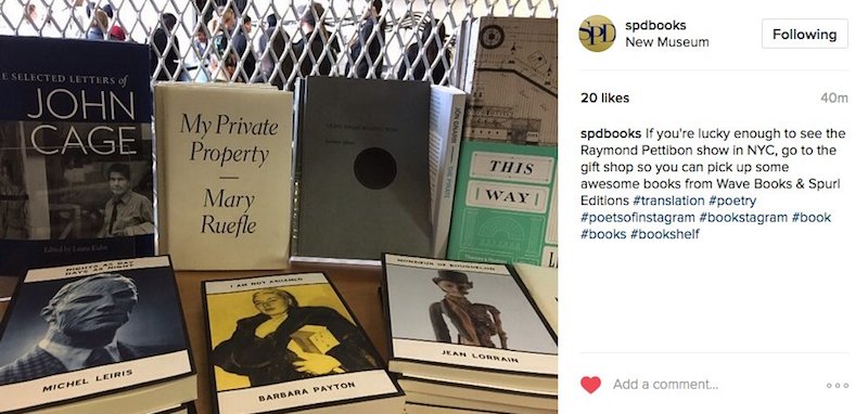 Small Press Distribution @spdbooks / New Museum @newmuseum