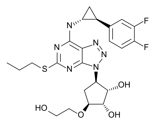 Ticagrelor - Chemical structure