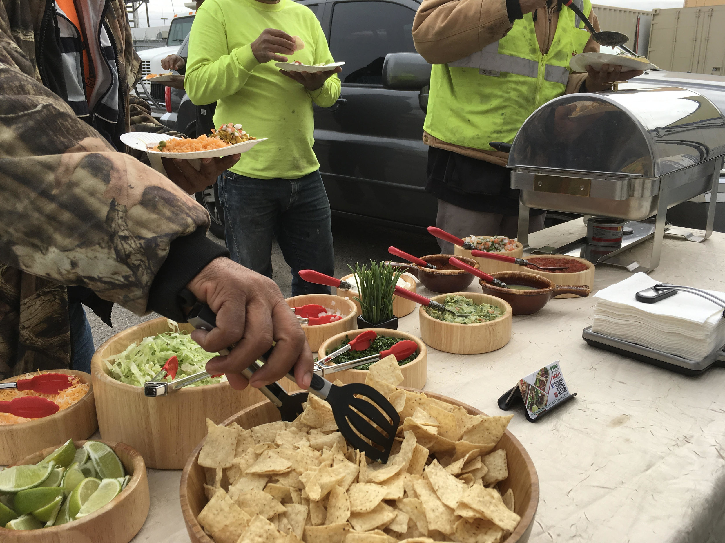 Taco Bar at Job Site in Henderson