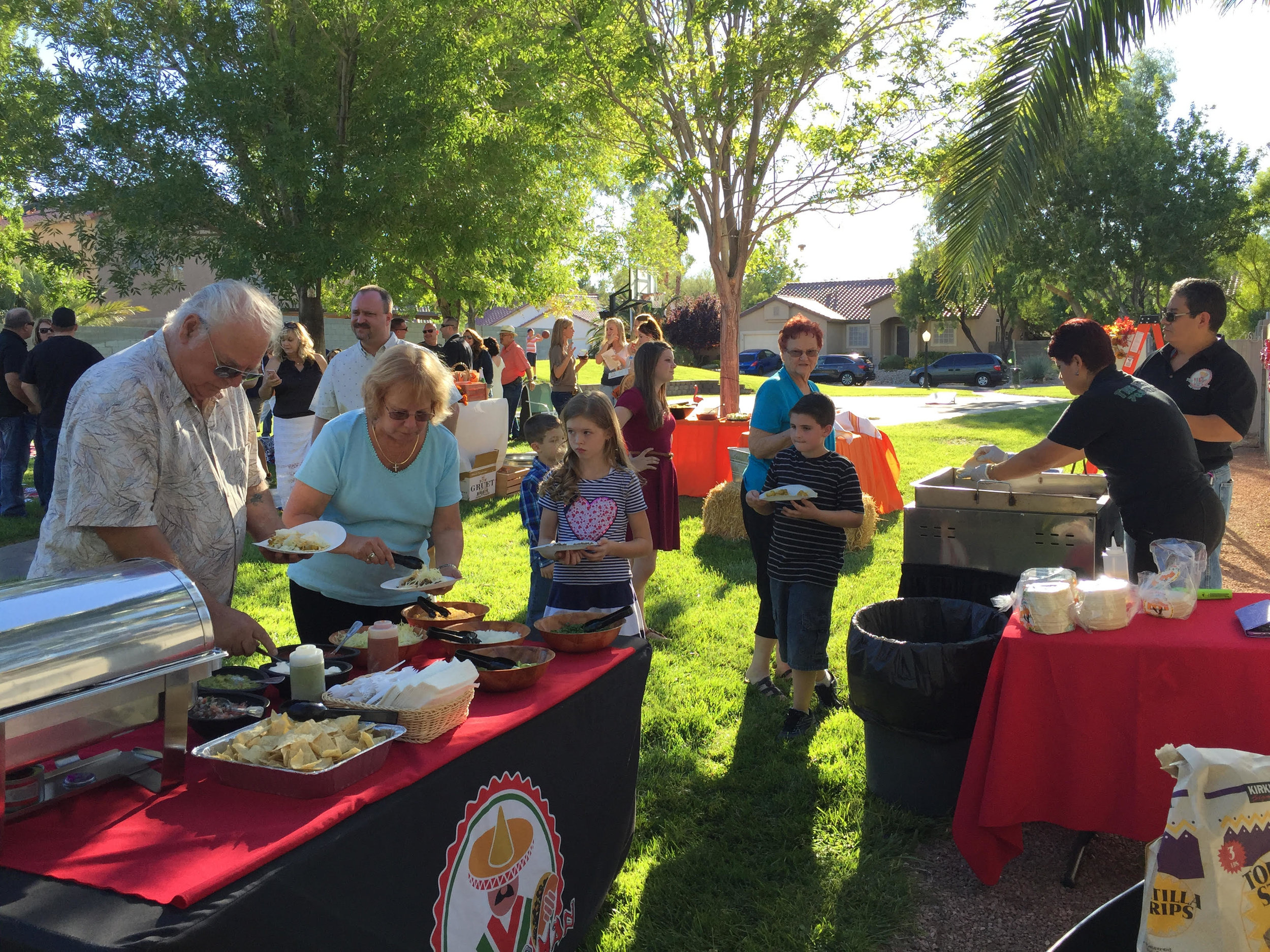 Taco Bar for Wedding at the Park