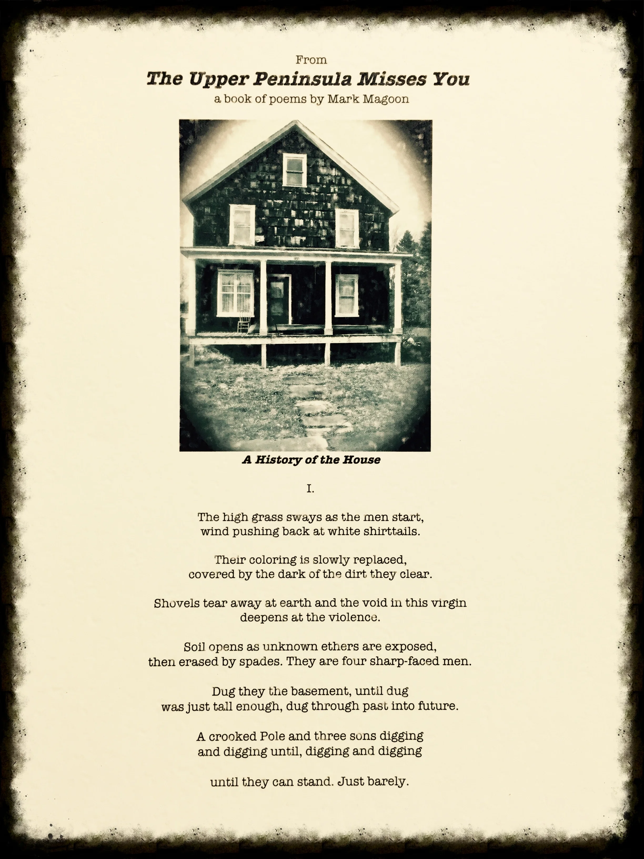 Contact me for FREE broadsides from The Upper Peninsula Misses You