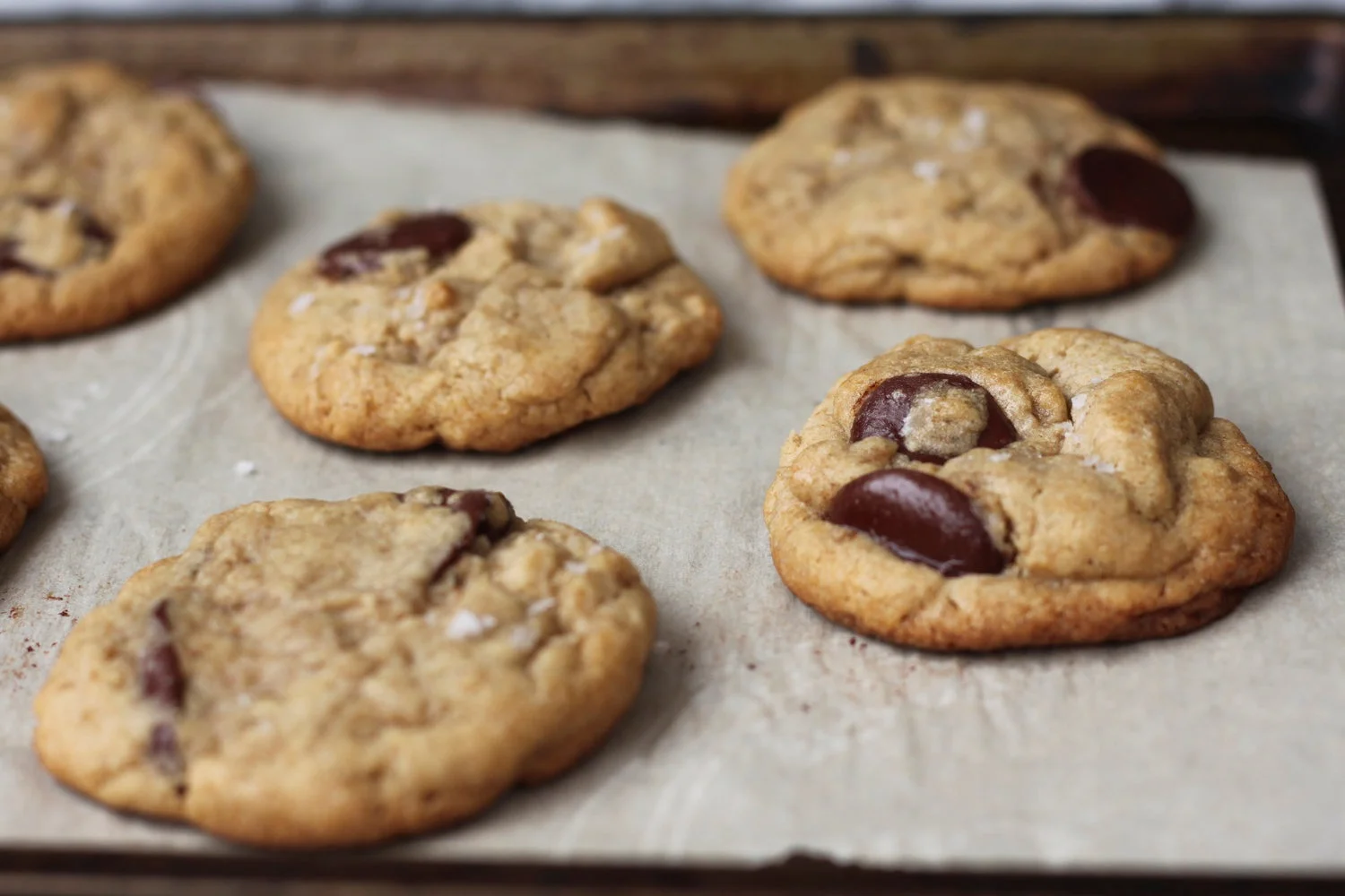 Browned Butter &amp; Spelt Flour Chocolate Chip Cookies